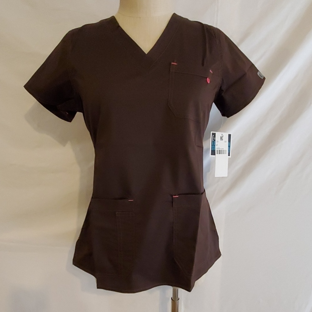 COPY - MC² Scrub Top 8496 chocolate